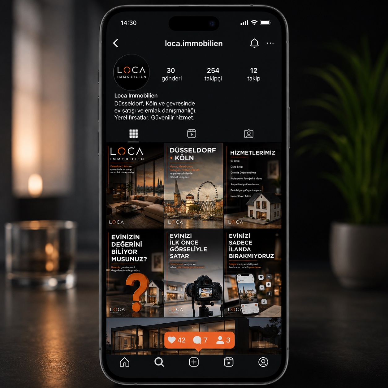 Instagram-Profil von Ugur Aydın — LOCA Immobilien
